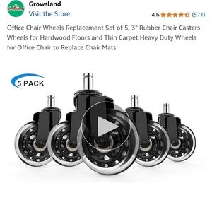 Rollerblade office chair wheels placement